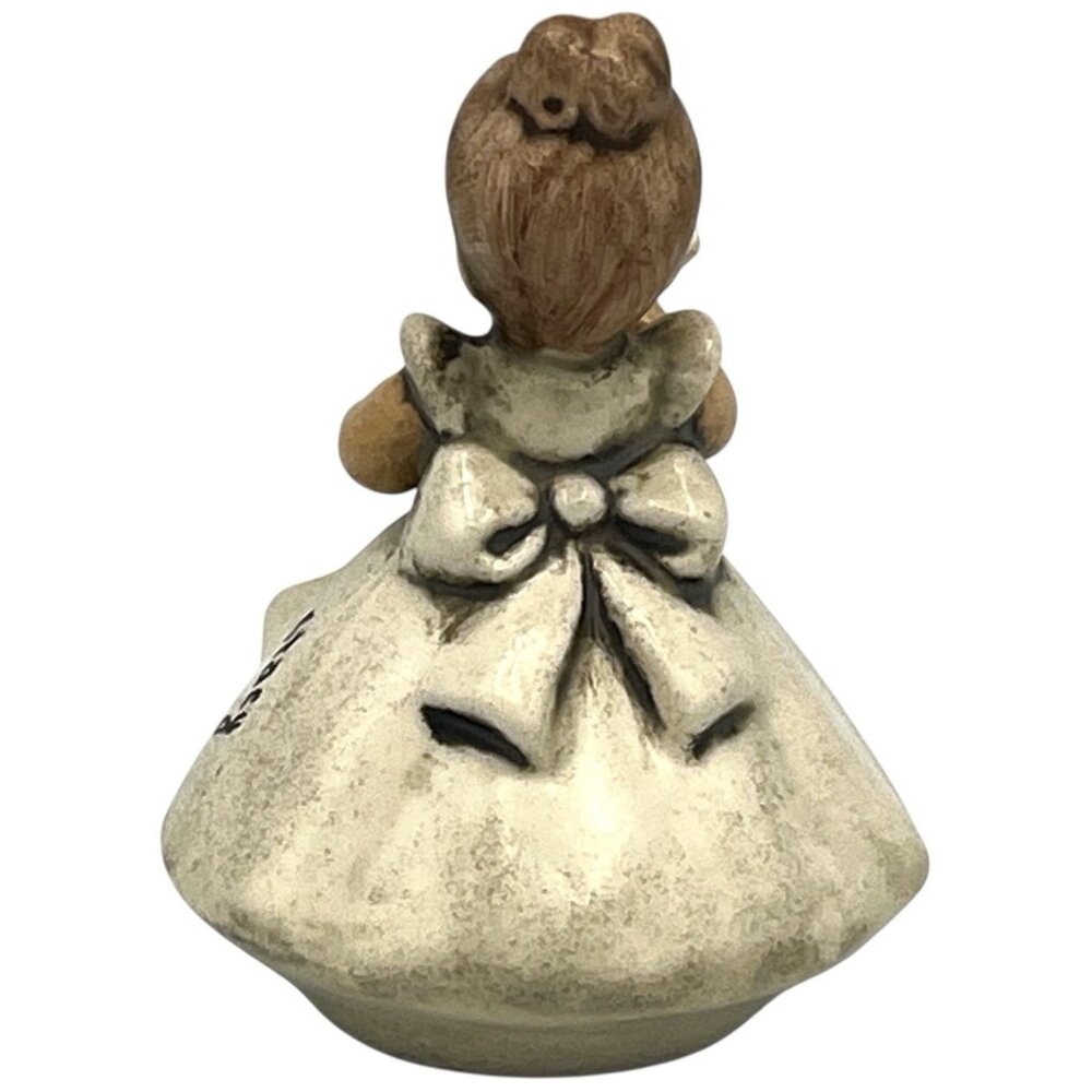 Vtg Porcelain Figurine Young Girl Holding Mixing Bowl and Spoon Stacy on Dress - Picture 3 of 5